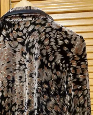 REBAJADA! Blusa vintage terciopelo transparencia