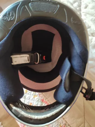Casco Moto AGV Nero, Blu, Argento, Bianco