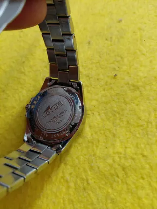 Reloj Lotus Cronógrafo Azul y Plateado