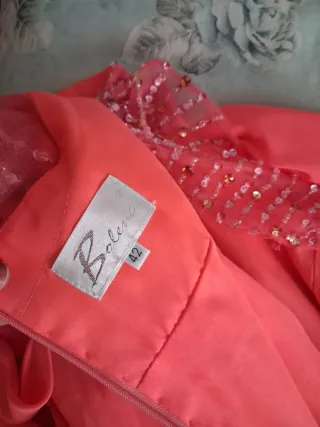 Vestido coral fiesta/novia talla 42