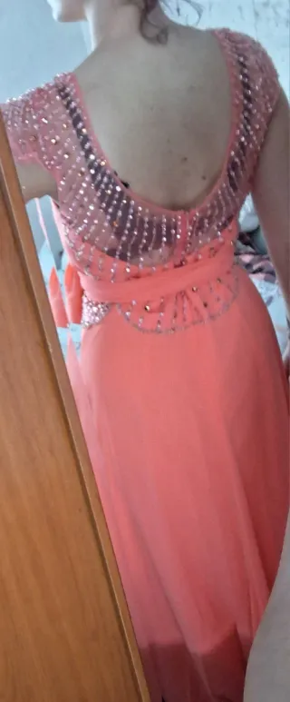 Vestido coral fiesta/novia talla 42