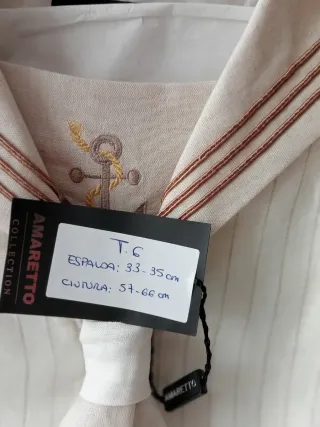 Traje comunión marinero talla 6