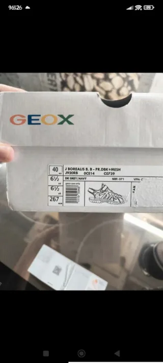 Sandalias Geox Niños Azul Gris