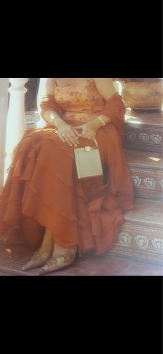 Falda larga volantes fiesta