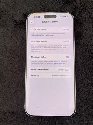 iPhone 16 Pro Max Blanco Unico dueño, cargador