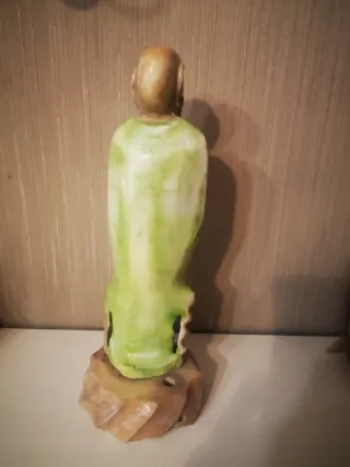 Figura oriental, alabastro. Vintage. 2,5 kg.