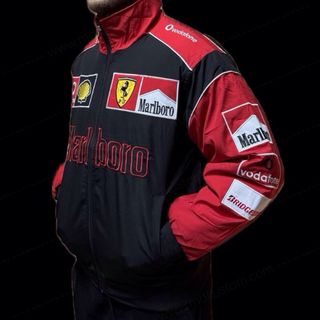 Chaqueta Racing Marlboro Ferrari Negra Roja