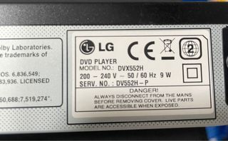 Reproductor DVD LG HDMI USB