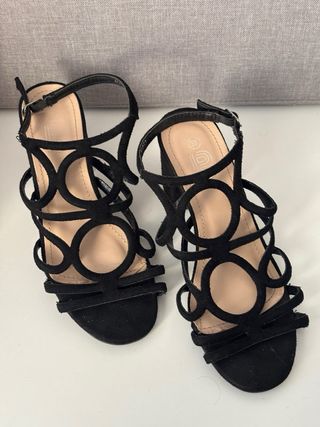 Sandalias Bosanova Tacón Negro