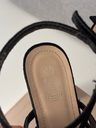 Sandalias Bosanova Tacón Negro