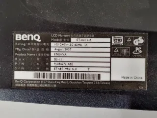 Monitor BenQ Senseye+photo Nero