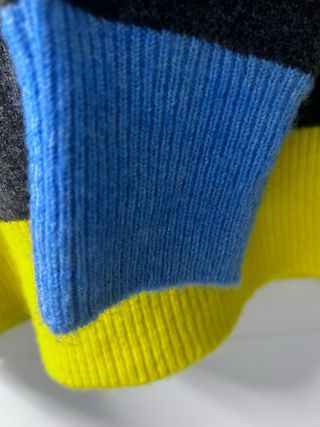 Jersey cuello alto tricolor tacto suave T S/M