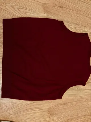 Chaleco Burberry Burdeos 100% lana