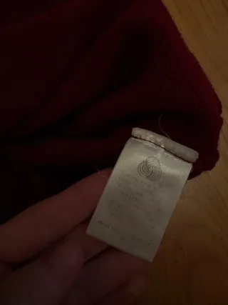 Chaleco Burberry Burdeos 100% lana