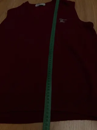 Chaleco Burberry Burdeos 100% lana