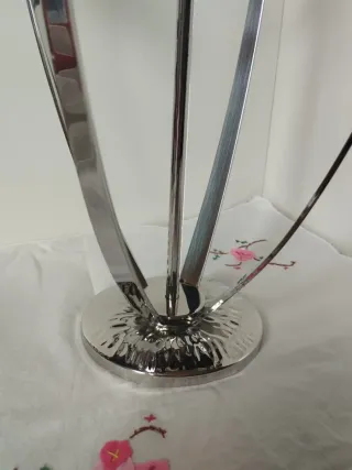 Candelabro 5 Brazos Cromo Mid Century abanico