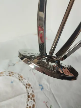 Candelabro 5 Brazos Cromo Mid Century abanico