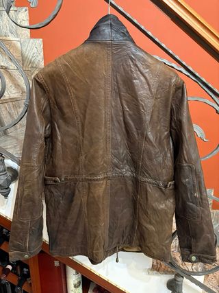 Giacca vera pelle vintage modello vecchia America