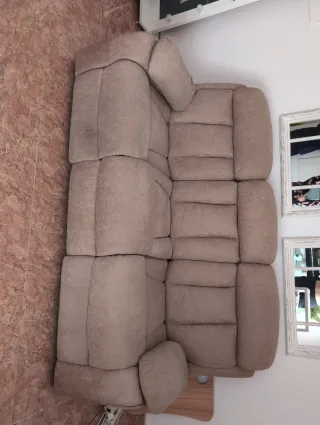 Sofá 3 plazas con 2 levanta piernas