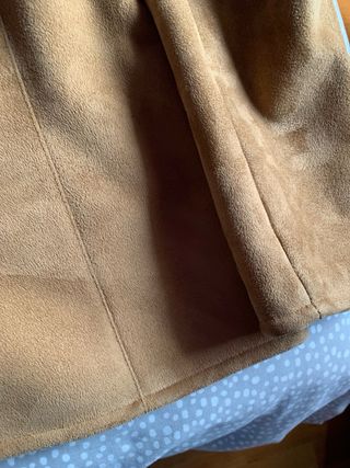 Abrigo Zara capucha piel vuelta sintética