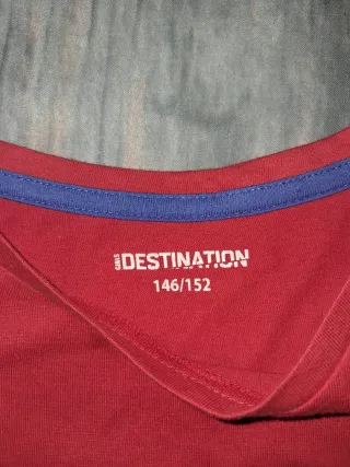 Maglia bambina rossa con stampa What the Pug