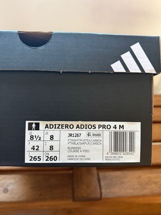 Adidas Adizero Adios Pro 4 Verde/Blanco