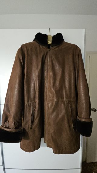 Chaquetón reversible pelo suave Talla L