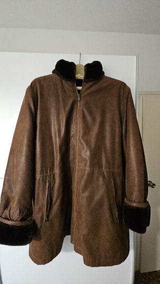 Chaquetón reversible pelo suave Talla L