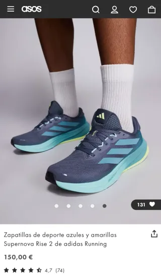 Adidas Supernova Rise 2 Zapatillas Running talla44