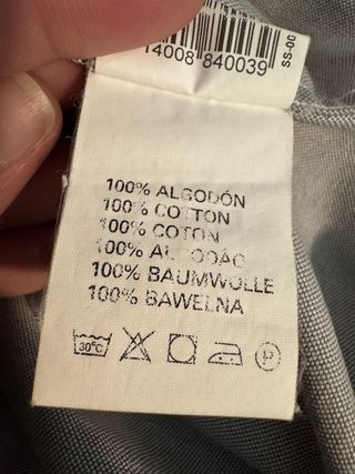 Camisa Springfield T. M Gris Algodón