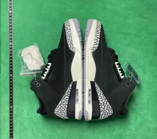 Jordan Bambas Negras y Grises