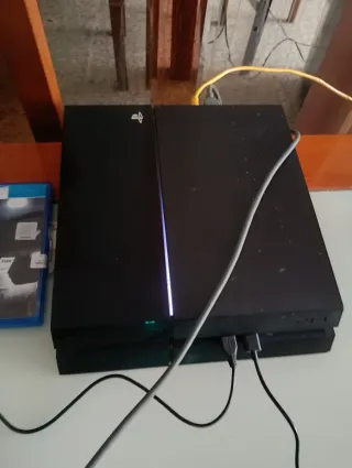 PS4 Negra mando cambia de colores + 5 Juegos