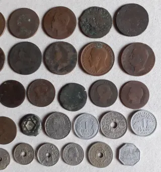 38 Monedas Antiguas Cobre y Níquel
