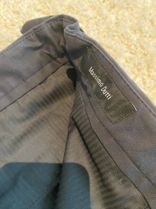 Pantalón Massimo Dutti T40 Azul Marino nuevo