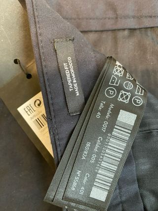 Pantalón Massimo Dutti T40 Azul Marino nuevo