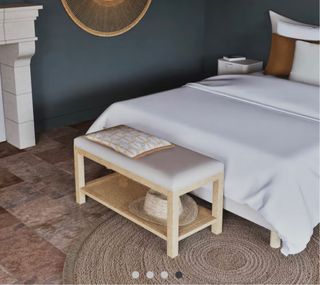 Panca in legno di rattan Maisons du Monde (Malorine)