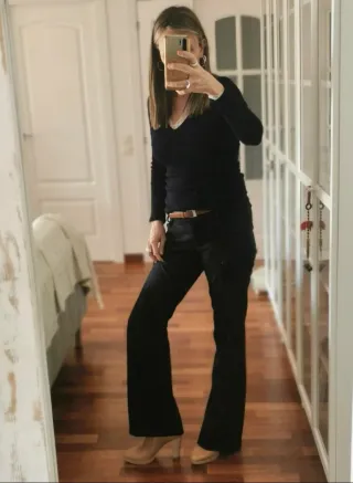 Botín tacón piel Nero Giardini beige