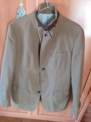 Americana beige hombre