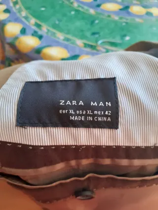 Americana beige hombre Zara XL