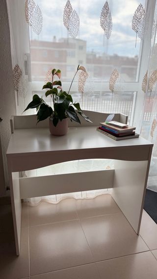 Escritorio blanco moderno 90cm – Ideal teletrabajo