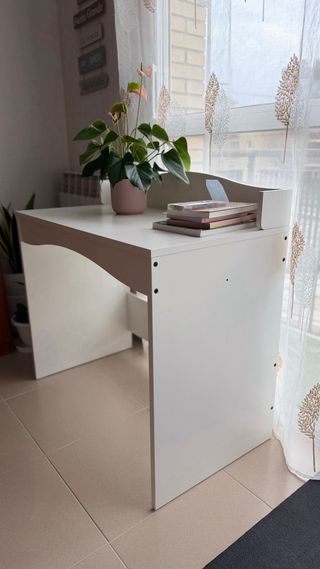 Escritorio blanco moderno 90cm – Ideal teletrabajo