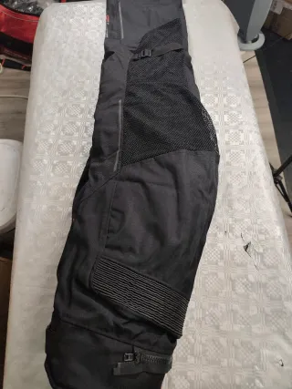 Pantalón moto tirantes 5XL negro