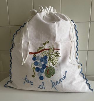 Sacchetto per il pane ricamato