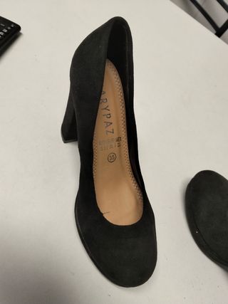 Zapatos de tacón negros Marypaz talla 35