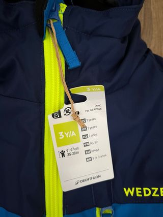 Mono de esquí Wedze azul 3 años
