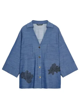 Camisa Zara kimono flores