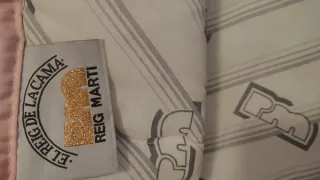 Edredón Matrimonio Gris y Rosa