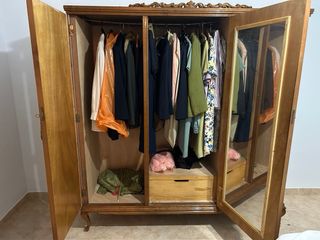 Armario madera vintage 3 puertas