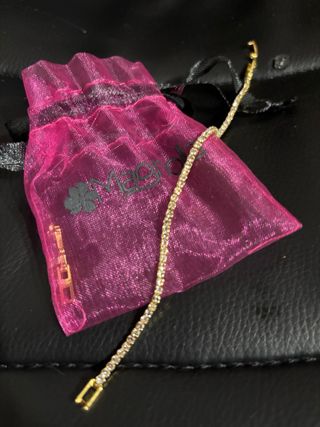 Bracciale Tennis Mabina Oro Rosa Cristalli