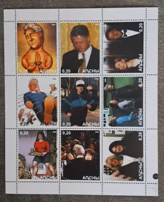 Sellos del presidente americano Bill Clinton 2000